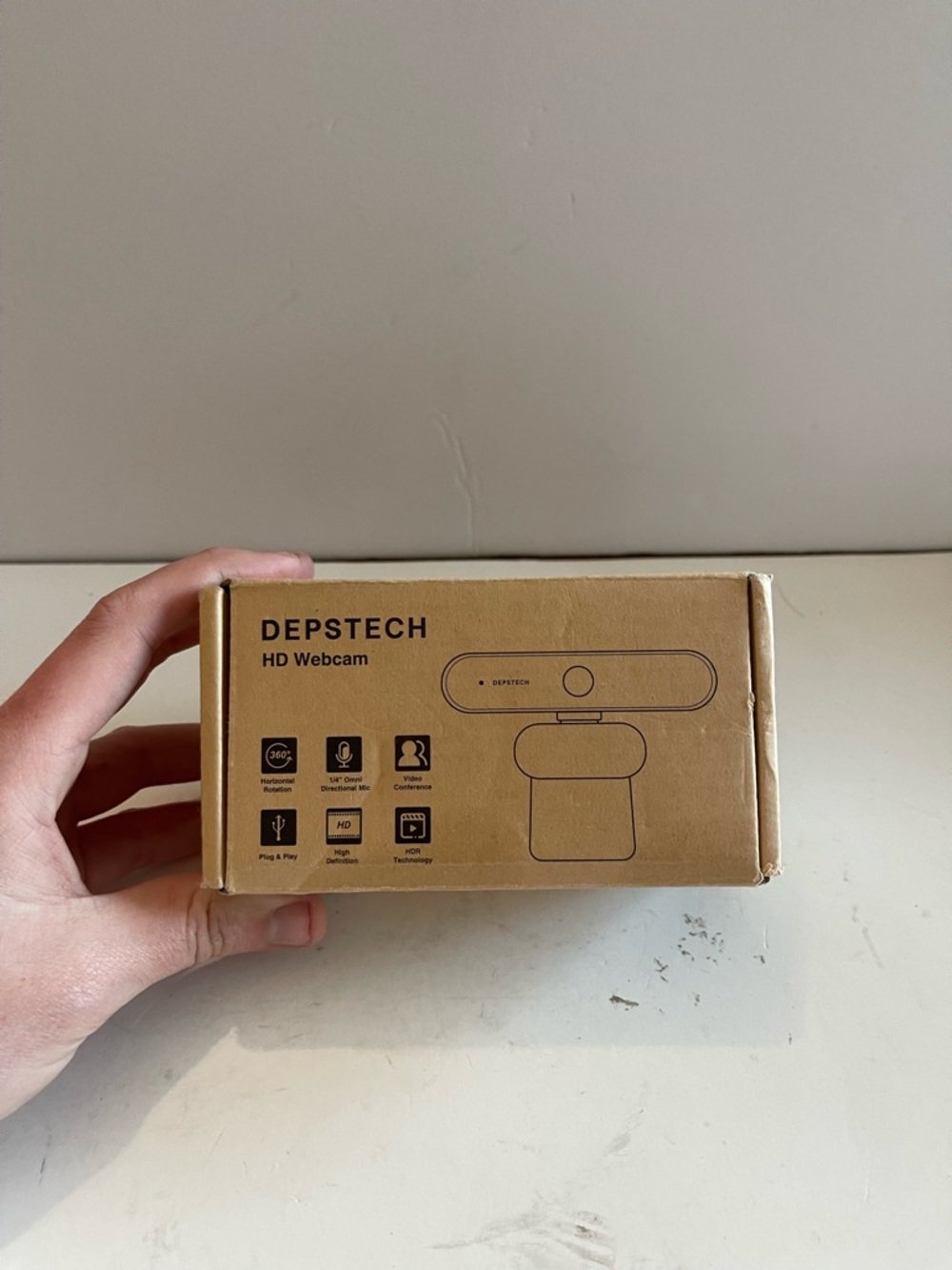 DEPSTECH HD Webcam with Microphone. 1080P USB Web Camera for Laptop. Model D04